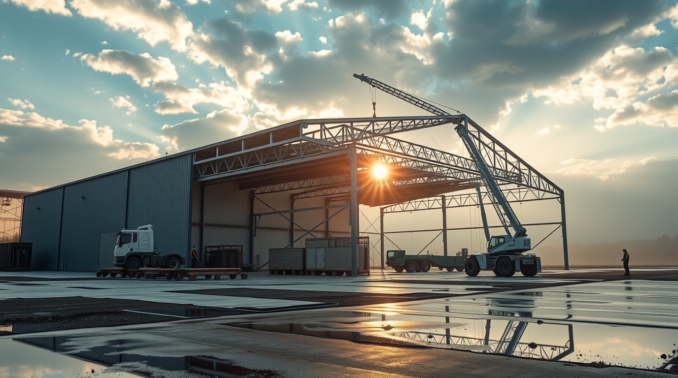 Установка и обслуживание ангара