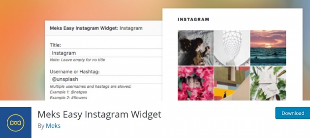 7   Meks Easy Instagram Widget