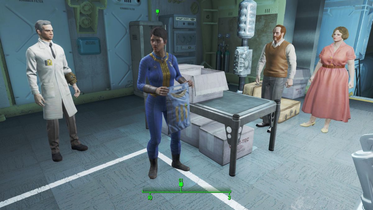 Vault-Tec, притулку, сині костюми, ядерні бомби, 200 років, далеко за 2000-ті, брудна вода, радіація, роботи, мутанти, заражені полулюди, - все це, безумовно, є в Fallout 4, і все це як раз і створює образ, з яким доведеться зіткнутися гравцеві на старті гри