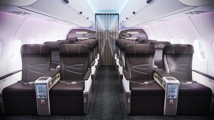Эти самолеты получают плоские кровати, в то время как A321 будут иметь более стандартную домашнюю конфигурацию первого класса