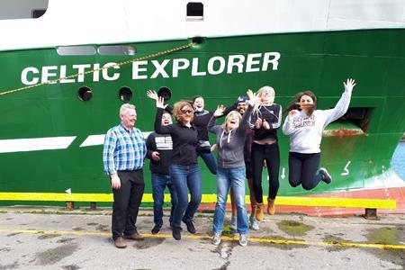 RV Celtic Explorer покинул Голуэй в воскресенье 22 апреля для первого глубоководного исследования INFOMAR в 2018 году, чтобы нанести на карту морское дно в районе банков Лабади и Кокберн, к югу от Кельтского моря